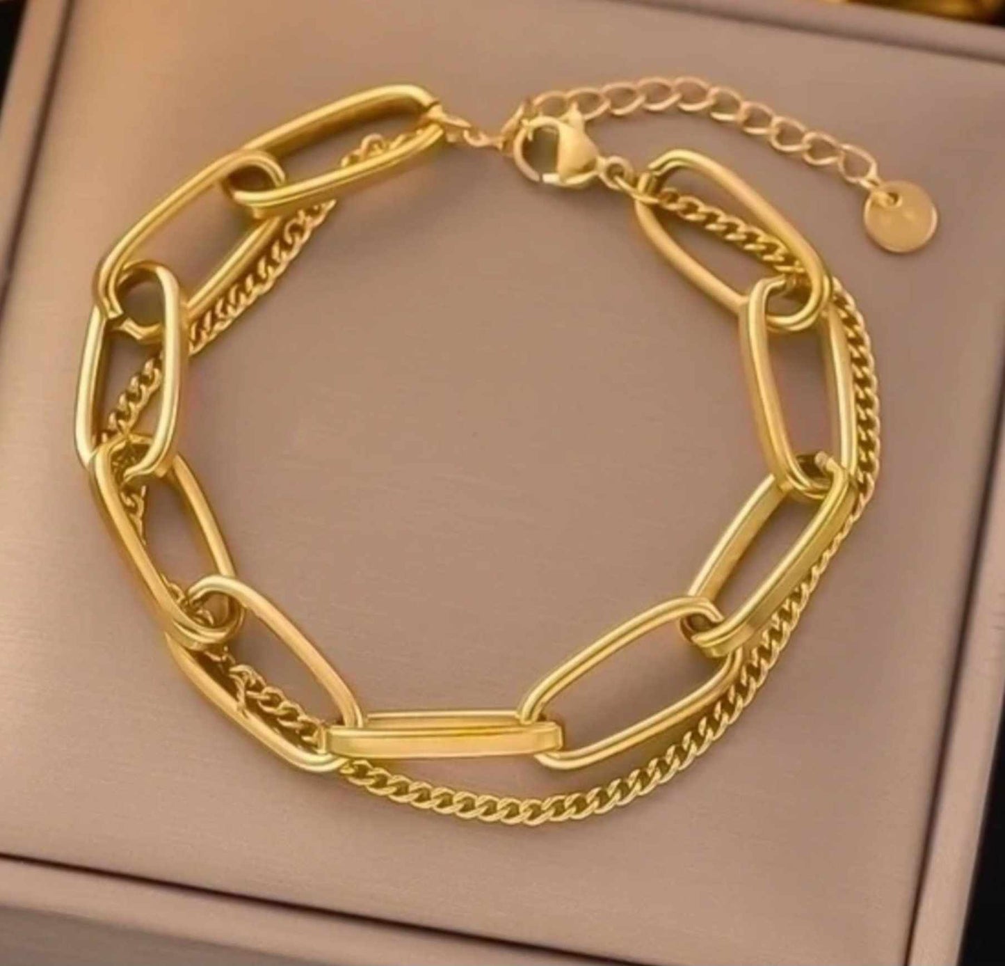 Heart Filled Bracelet Water-Proof & Non Tarnishing Bracelet