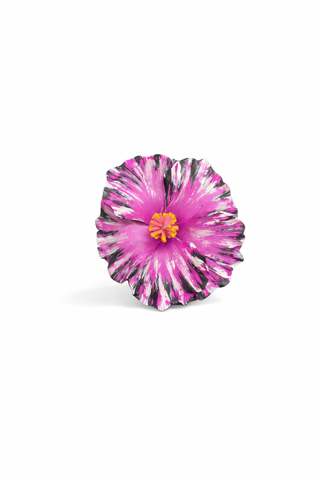 Purple & Black Hibiscus Flower Sei