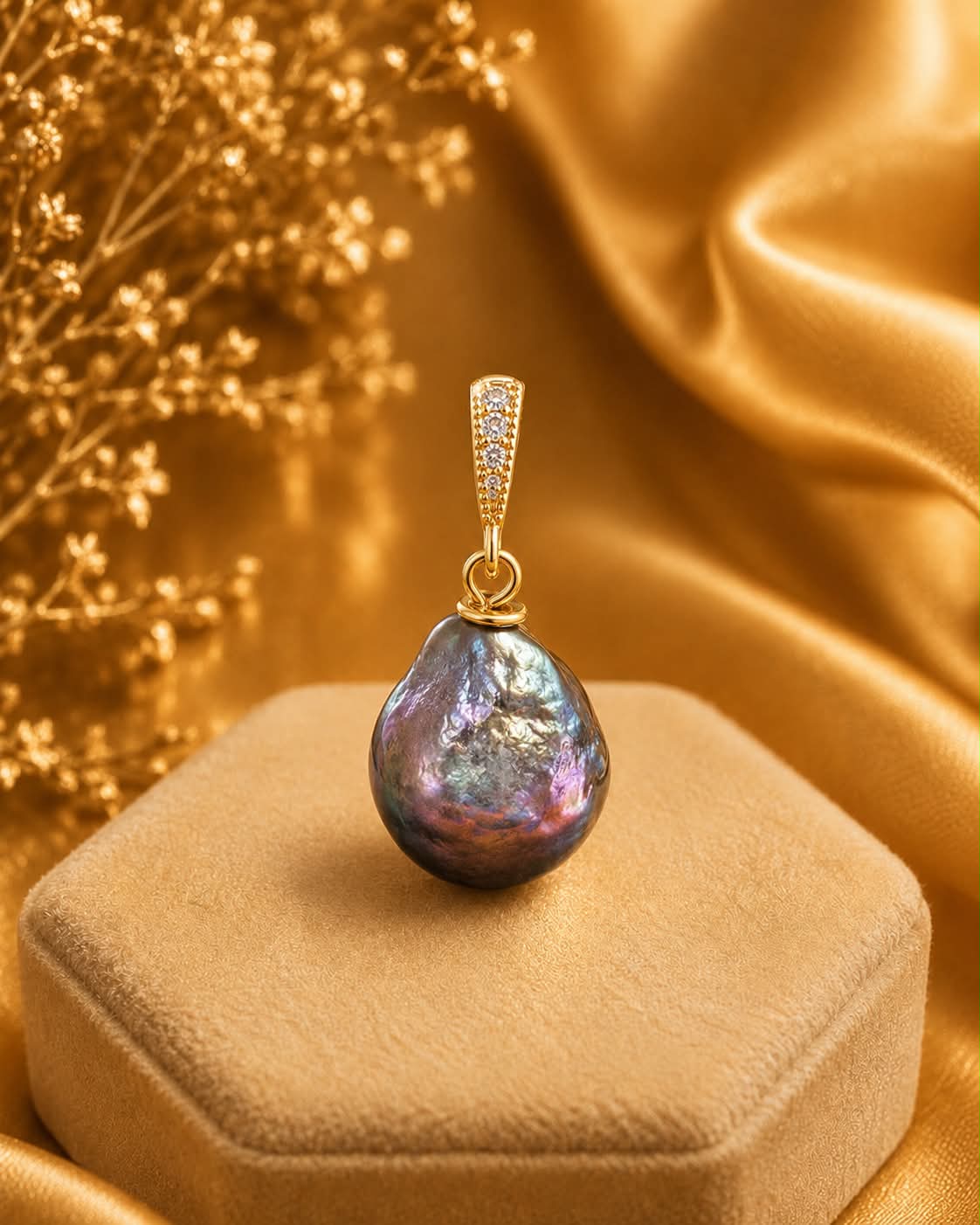 Midnight Pearl Pendant