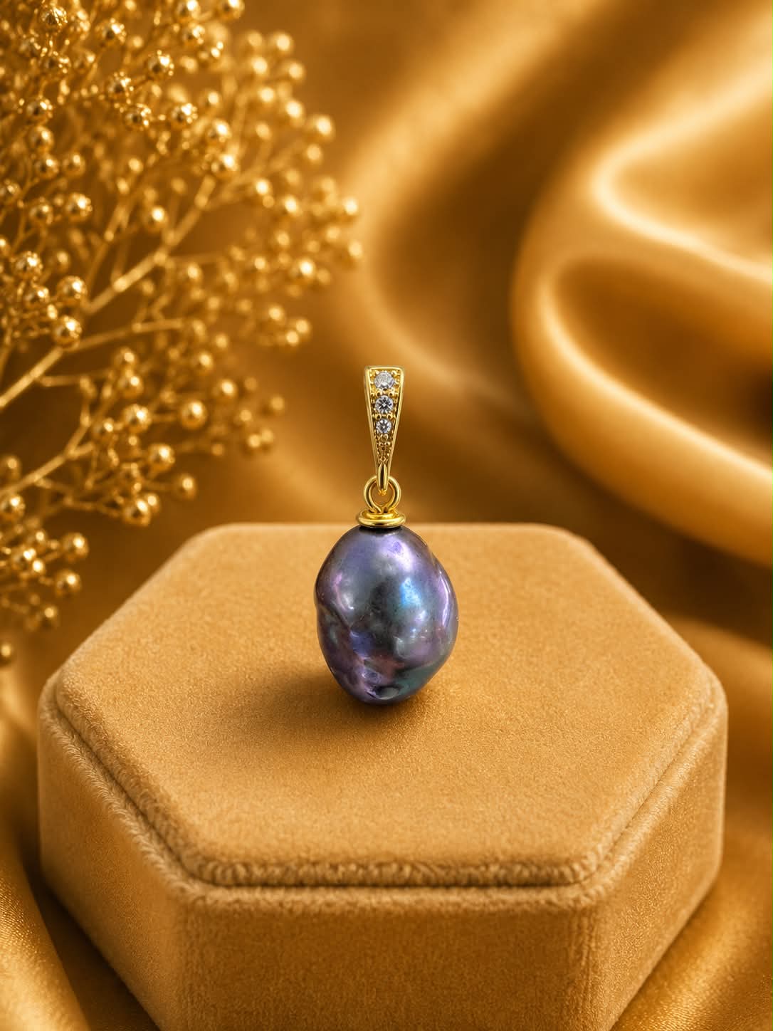 Iridescent Pearl Pendant