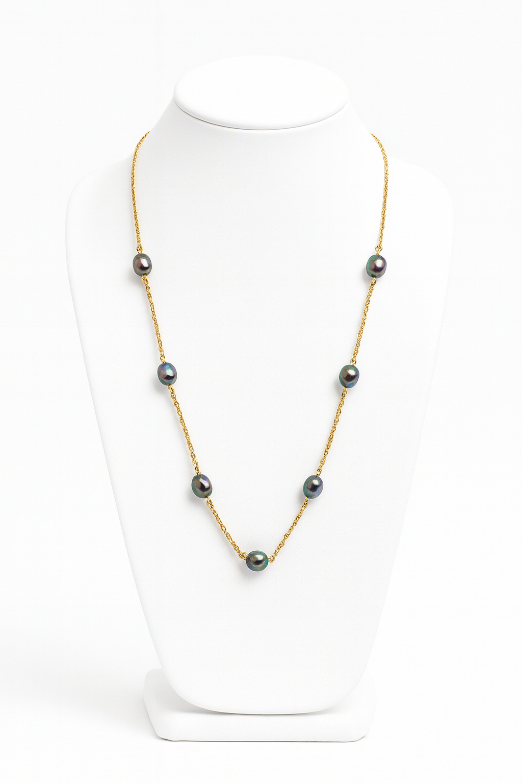 LEILANI - (10-12mm) Genuine Tahitian Pearl Necklace