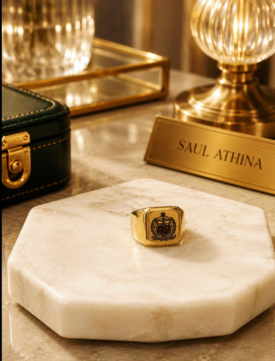 Engraved Samoa Seal Ring