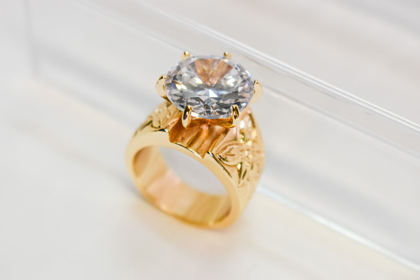 AVAIMOANA - GOLDFILLED CZ DIAMOND RING