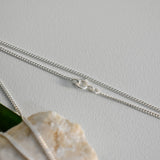 FLORAL TAHITIAN PENDANT (12-13mm)  NECKLACE - 925 Sterling Silver