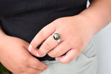 NAVAEH - Tahitian Pearl With 925 DUO SILVER Ring