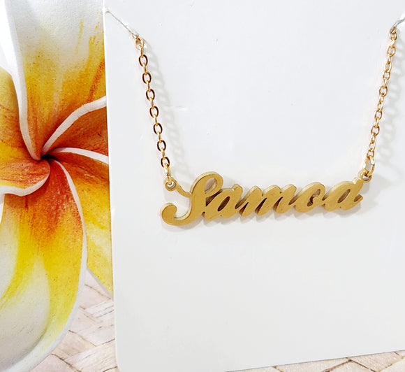 SAMOA - High Quality Personalised Pendant Necklace