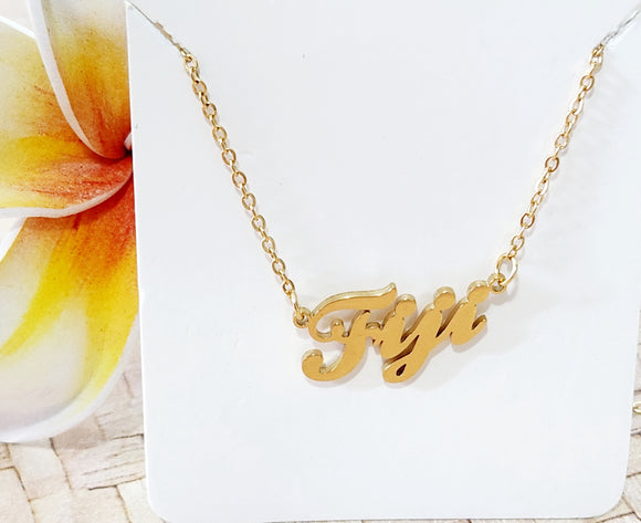 Fiji - High Quality Personalised Pendant Necklace