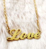 "Love" Personalised Pendant Necklace