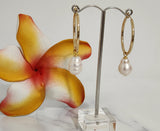 Natural & Premium Freshwater Pearl's Earrings (12mm)