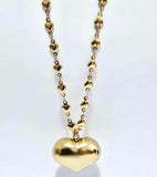 Heart Filled Necklace Chain Water-Proof & Non Tarnishing Necklace