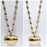 Heart Filled Necklace Chain Water-Proof & Non Tarnishing Necklace
