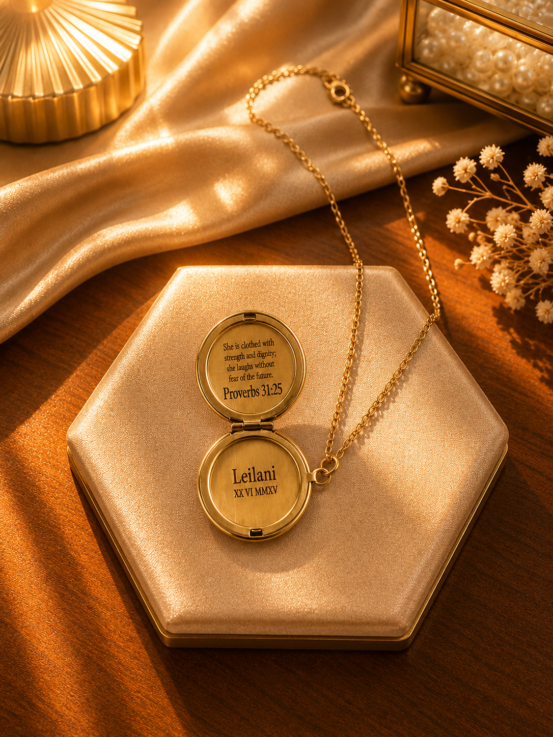 Personalised Locket Necklace – Waterproof • Hypoallergenic • Premium Quality