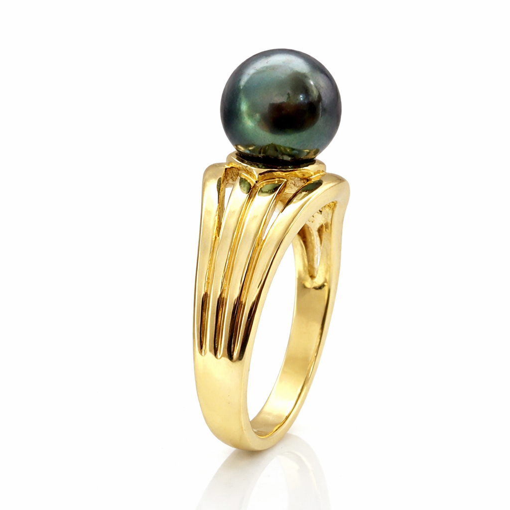 Kiana - A Grade Natural Tahitian Pearl Ring