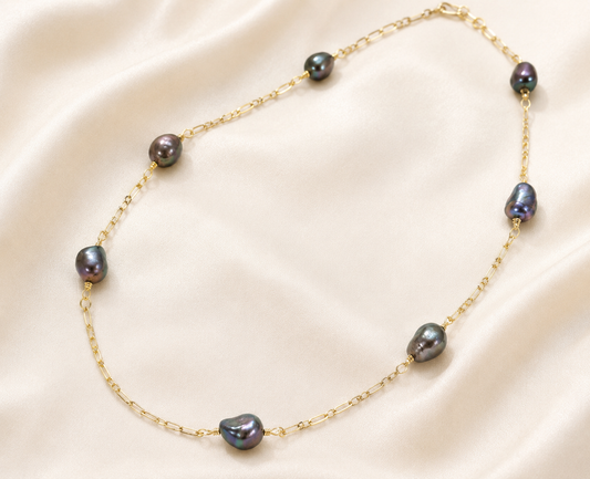 Multiple Natural Freshwater Pearl Necklace