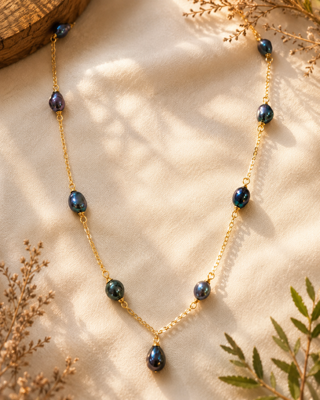 MAIA - Stunning Natural Baroque Pearl Necklace