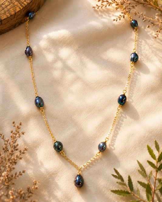 MAIA - Stunning Natural Baroque Pearl Necklace