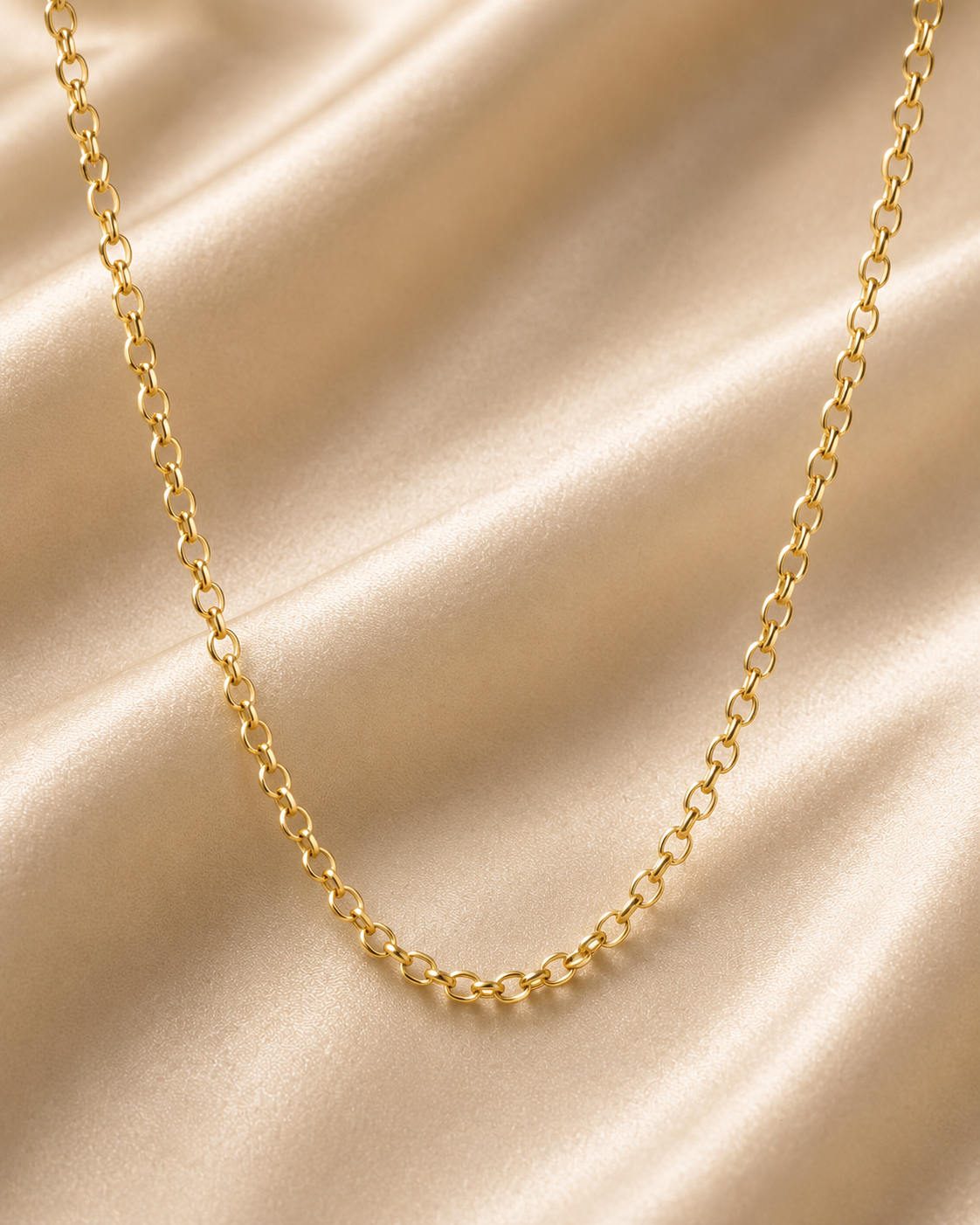 9crts Gold cable chains - 60cm