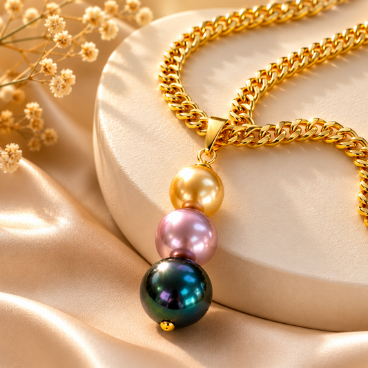 Vaiana - Triple Pearl Necklace