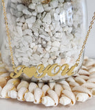 "I♡YOU" High Quality Personalised Pendant Necklace