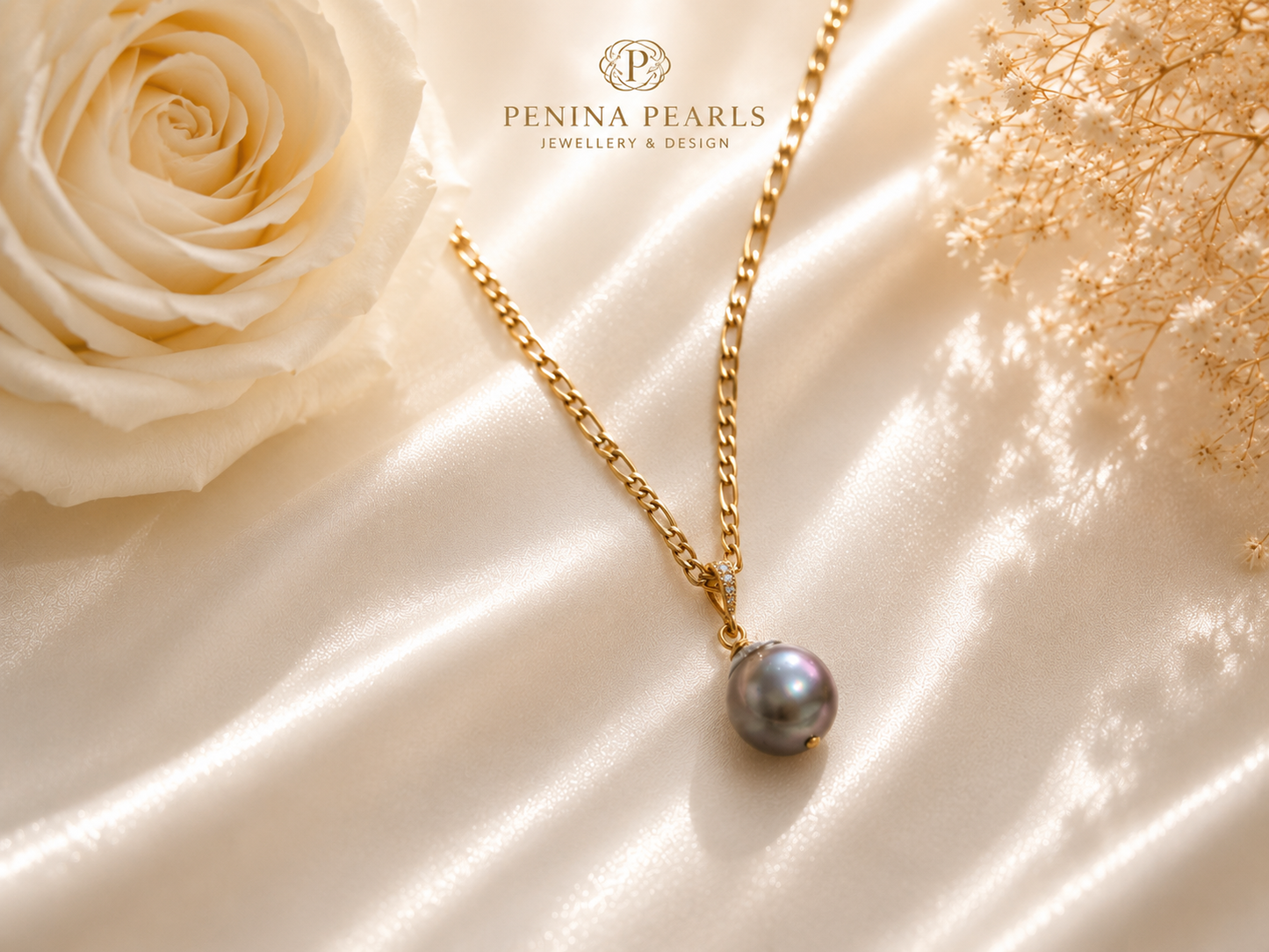 Calista - Big Natural Pearl Necklace