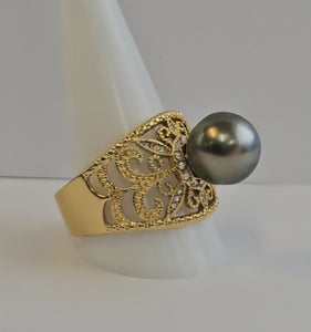 AVAIMOANA - GOLDFILLED CZ DIAMOND RING