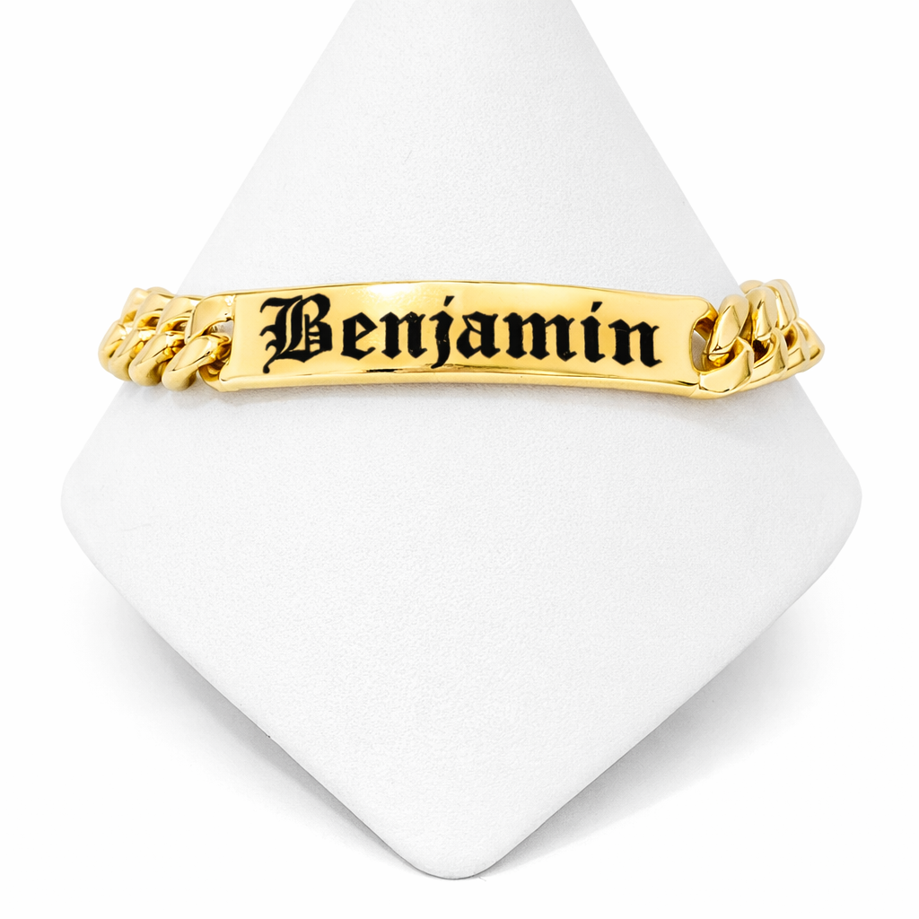 Unisex Personalised Name Engraved Bracelet - Waterproof & Non tarnish (Sample)