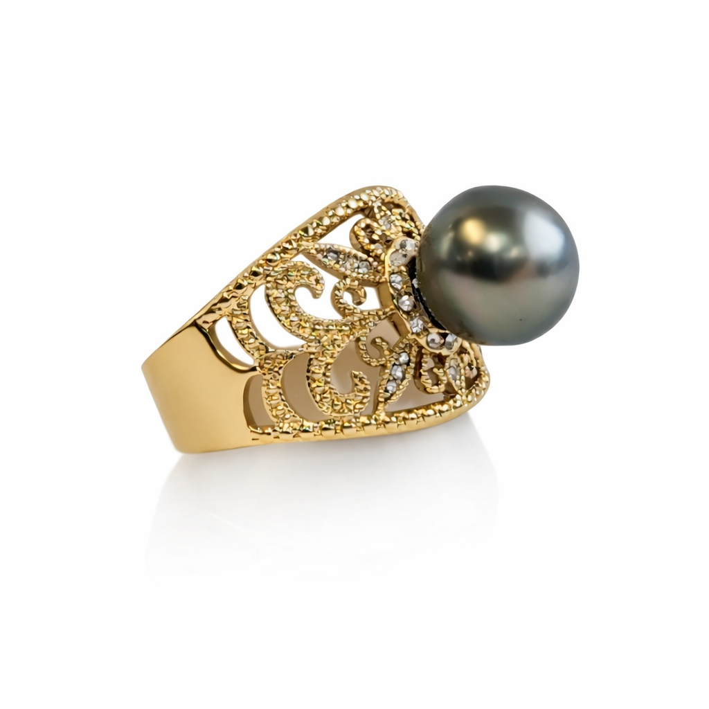 AVAIMOANA - GOLDFILLED CZ DIAMOND RING