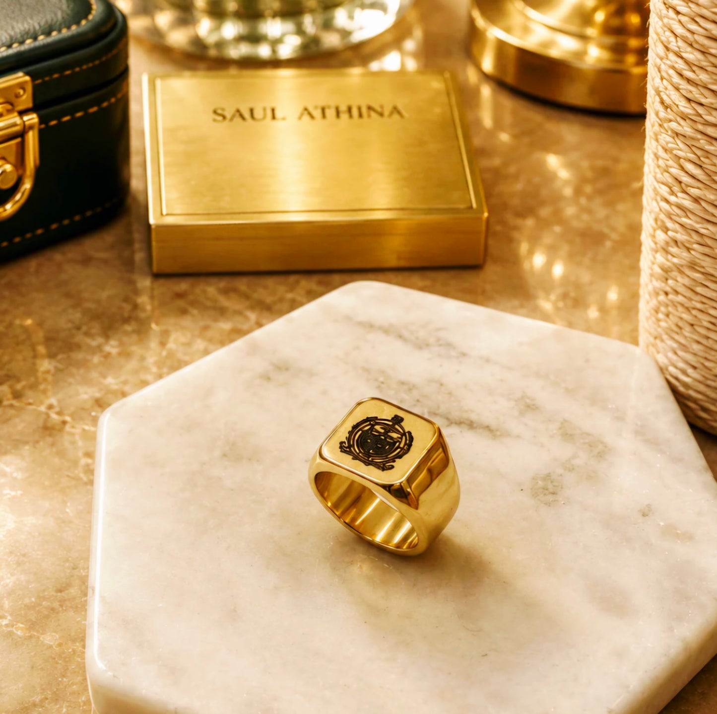 Engraved Samoa Seal Ring