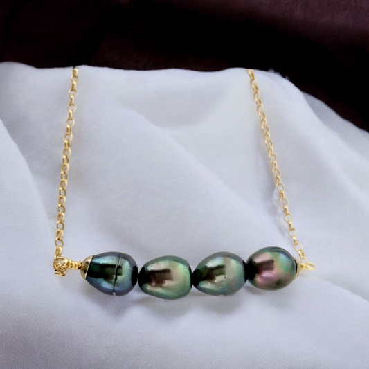 Pearl Pendant on Waterproof gold chain