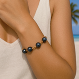 Braelynn Black Pearl Bracelet – Luxe 12mm Swarovski Shine