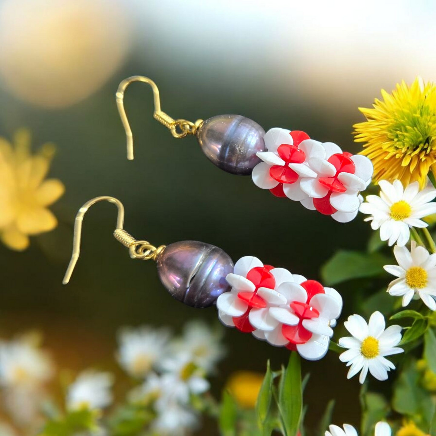 TINA EARRINGS - Natural Brown Freshwater Pearl Earrings