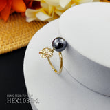Hibiscus Single Pearl Ring - MULTICOLOUR VARIETY
