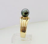 Kiana - A Grade Natural Tahitian Pearl Ring