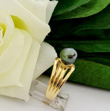 Kiana - A Grade Natural Tahitian Pearl Ring