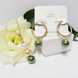 Madelyne - Tripple Pearls Pendant Swarovski Pearl Set