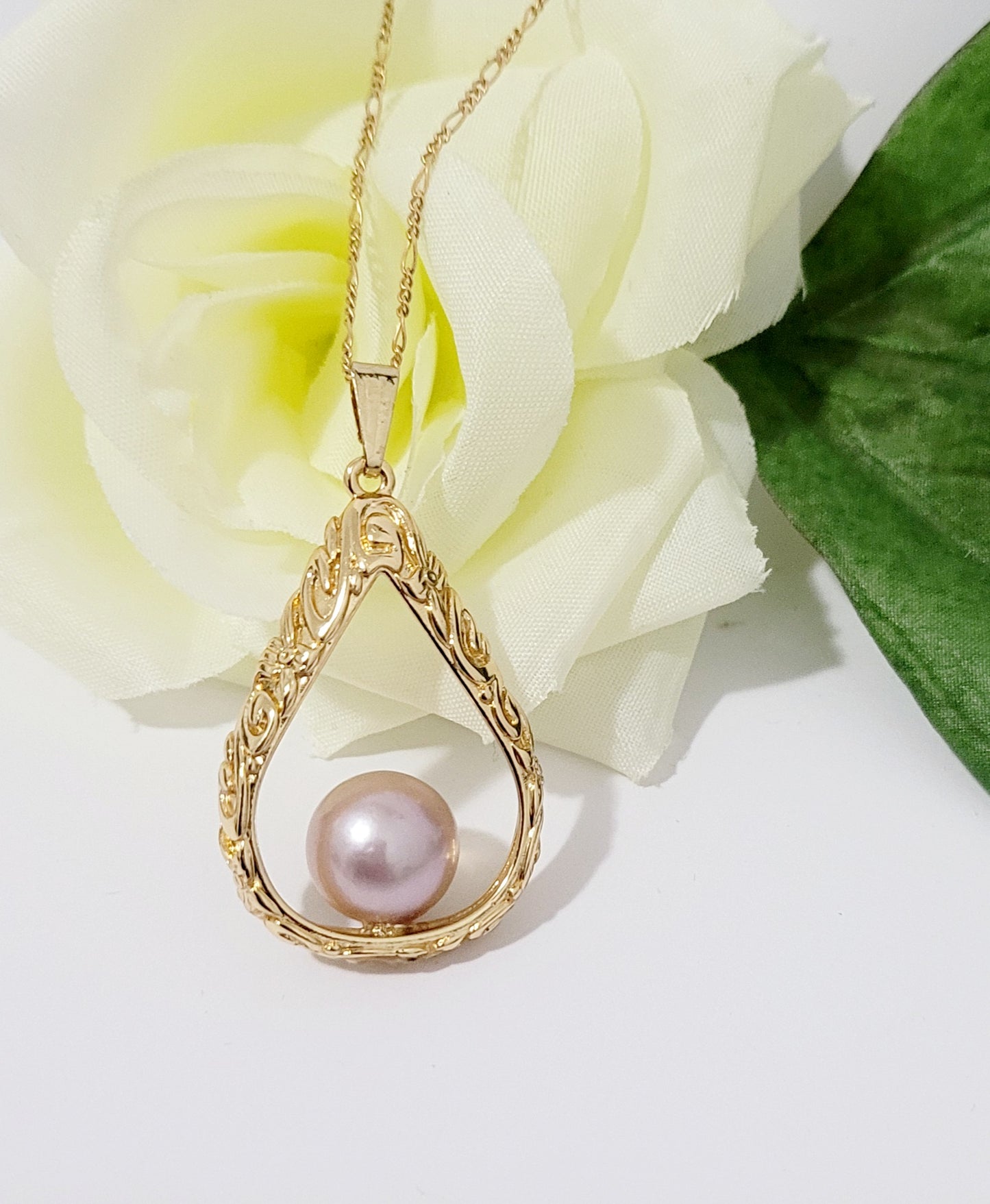 Champagne Genuine Natural Edison Pearl Necklace