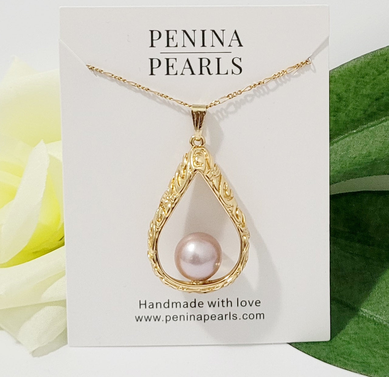 Champagne Genuine Natural Edison Pearl Necklace