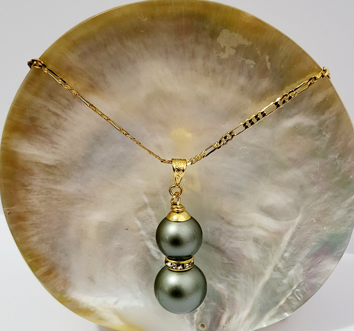 TAIMANE - New Gold-Filled Gorgeous Duo Swarovski Pearl Set!