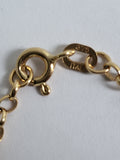 9 crts Solid Gold Curb Chain with Genuine Authentic Tahitian Pearl Necklace