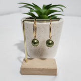 Single Caged - Olive Green Swarovski Pearl's set