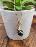 Natural Tahitian Pearl Necklace - 14k Goldfilled