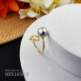 Hibiscus Single Pearl Ring - MULTICOLOUR VARIETY