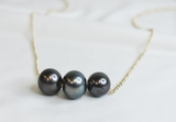 MILA - AUTHENTIC TAHITIAN PEARL (10-12MM) NECKLACE (14K GOLDFILLED)