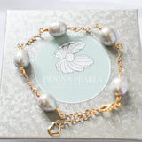 Sylvia -Natural Silver Pearl Bracelet