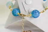 KAIRA - BLUE GEMSTONE GOLDFILLED BRACELET