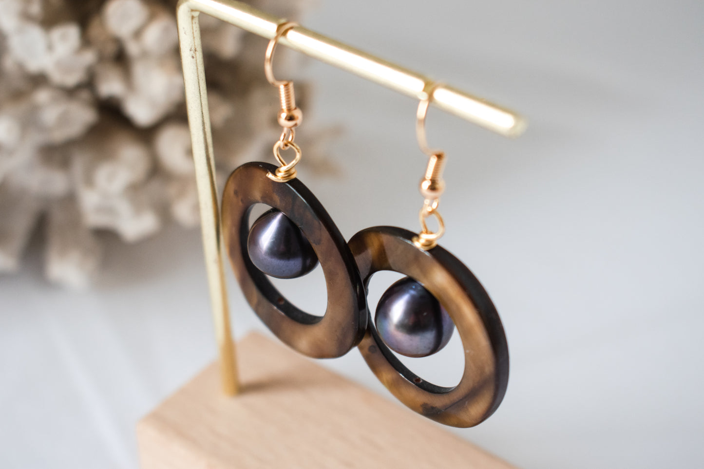 LILLIA BROWN - Multicolour Variety - Natural Black & White Pearls