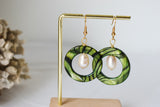 LILLIA GREEN - Multicolour Variety - Natural Black and White Pearl Earrings