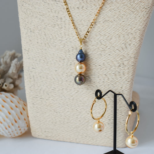 SWAROVSKI BLENDING PEARL SETS- Natural x Swarovski - Multicolour Variety - 14k GOLDFILLED