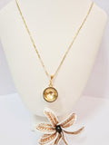New ARRIVAL! TANOA GOLD Pendant Necklace with Solid 14k Gold-Filled Chain