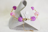 KEHLARA - PURPLE GEMSTONE GOLDFILLED BRACELET